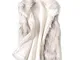 Lulupi Gilet in Pelliccia Donna Moda Invernale Giacca Pelliccia Sintetica Eleganti Smanica...