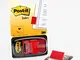 3M Post-it 7370 Formato Medium 680 Segnapagina, Medium, Dispenser da 50 Pezzi, Rosso