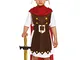 Legs Galore - Costume da Soldato Romano e Cappello in Tessuto, Taglia 10-12 Anni