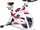 HONGSHENG Fitness Bike, Cyclette per la casa 15 kg volano con cardiofrequenzimetro e Silen...