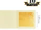 VGSEBA 24K Fogli di Foglie d'oro commestibili 1.97"x 1.97" 10 Pezzi Lamina d'oro Allentata...