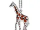 GNOCE Charm Ciondolo Giraffa in Agento S925 Indipendente e Nobile Charm Bead per Bracciali...