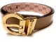 Michael Kors Cintura da donna, in vera pelle, reversibile, lunghezza misurata con fibbia,...