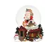 Palla di neve con carillon Weihnachtsmann mit Teddy