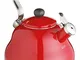 Kitchen Craft Le'Xpress Bollitore a fischio 2 l colore: Rosso fuoco