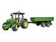 bruder 02108 - John Deere 5115 M con rimorchio ribaltabile, trattore, rimorchio per veicol...