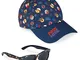 Paw Patrol Cappello Baseball, Cappello Bambino con Visiera e Occhiali da Sole con Protezio...