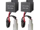 Gebildet 2 pezzi 12V Relè Lampeggiante Elettronico 2 Pin, LF1-S-PIN Relè Lampeggiante LED...