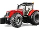 bruder 03046 - Massey Ferguson 7624, fattoria, trattore, giocattolo, veicolo