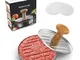 Anmascop pressa per Hamburger, pressa per Hamburger con 100 Fogli di Carta da Forno, Macch...