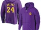 AMJUNM Cerniera Giacca Felpa da Uomo Donna Lakers 24# Bryant Jerseys Felpa da Basket Felpa...