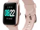 YAMAY Smartwatch Donna Orologio Fitness Contapassi Cardiofrequenzimetro da polso per Andro...