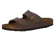 Birkenstock Arizona, Sandali unisex adulto, Marrone (Mocca Nubuk), 40 (Stretta)