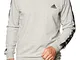 adidas M E TPE Swt Felpa, Uomo, Medium Grey Heather/Black, 2XL