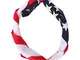 BESTOYARD Fasce per bandiera americana Bandiera USA Bandana Fascia patriottica per il Gior...