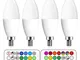 Lampadina E14 LED RGBW con Telecomando | 5W equivalenti a 50W | 12 Colori Cambianti Colore...