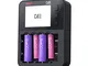 ISDT C4 EVO Caricabatterie intelligente veloce con display LCD IPS, caricatore universale...