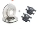 Kit 2 dischi freno anteriori + Kit 4 pastiglie freno anteriori Ecommerceparts 914537510366...