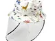 Happy Cherry - Neonati Cappello Facciale Protezione con Cover Trasparente per Anti-Saliva...