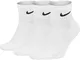 Nike, calzini Cushion Quarter, confezione da 3 bianco M