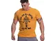 Goldsgym Muscle Joe T-Shirt, Oro, Large