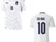 MAESTRI DEL CALCIO Maglia Gara Away Bianca Rinascimento Italia 20/22 Personalizzata Person...