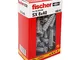 Fischer 100 Tasselli SX, 8 x 40 mm, per Muro pieno e Mattone Forato, 542440