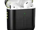 Qcoqce Custodia in Metallo e Silicone Compatibile con Apple AirPods 2 Custodia Wireless (L...