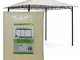 Parpyon® TELO GAZEBO 3X3 COPERTURA in tessuto poliestere 100% - TELO per gazebo da giardin...