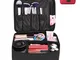 DIMJ Porta Trucchi da Viaggio, Borsa Trucco Professionale Beauty Case da Viaggio Impermeab...