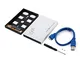 Anam Safdar Butt Portable Mini Aluminum Alloy 2.5 inch USB3.0 To SATA HDD Enclosure SSD Ad...