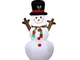 MUMUMI Albero di Natale del Pupazzo di Neve Rami con Cappello Modello Gonfiabile Giocattol...