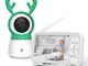 Dragon Touch Babycare Baby Monitor con 5 pollici 720P HD Video Baby Monitor con visione no...