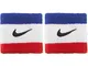 Nike Swoosh Wristbands N0001565-620, Unisex Wristbands, white, One size EU
