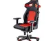 Sparco Sedia da Gaming, Nero/Rosso, Large