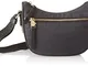 Borbonese Luna Bag, Borsa a Tracolla Donna, Nero, 20x16x8 cm (W x H x L)