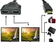 YOPY Cavo HDMI splitter 1 in 2 out, 1080P HDMI maschio a doppia presa HDMI 1 a 2 vie, adat...