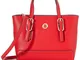 Tommy Hilfiger Honey Small Tote, Borse Donna, Rosso (Barbados Cherry), 1x1x1 centimeters (...