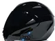 Casco moto bluetooth anti-appannamento doppia visiera casco integrale modulare moto locomo...