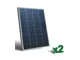 Peimar - Set 2 x Pannelli Solari Fotovoltaico 100W 12V tot. 200W Camper Barca Baita - SET2...