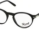 Persol, PO3092 V, occhiali con montatura rotonda in acetato, da uomo Black