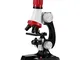 Regolabile Microscopio Monoculare Bambini Scienza Biologico Giocattolo Educativo Educazion...