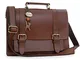 Catwalk Collection Handbags - Vera Pelle - Borsa a Tracolla da Lavoro/Satchel/Borse a Mano...