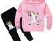 Leslady Unisex Felpa 3D Tuta Bambino con Pantaloni Carino Sets con Felpa Sportiva per Bamb...