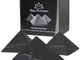 Heka Naturals Piramide di Shungite Non Levigata Pietra Nera Set di 3 | 10 cm – Decorazioni...