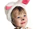 Carnevale Lepre / Coniglio cappello con orecchie costume per bambini taglia S/M