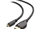 Cable Matters Cavo Micro HDMI a HDMI Alta velocità (Cavo Micro HDMI HDMI) Risloluzione 4K...