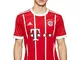 adidas FC Bayern München Home Replica Jersey 2017/18, Maglietta Uomo, Rosso (Rojfcb/Bianco...