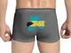 Bahamas Flag Clover Slip Boxer da Uomo Intimo Traspirante Flex Cintura per Uomo e Ragazzo