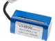 vhbw Li-Ion batteria 1400mAh (12.8V) per home cleaner robot lavapavimenti Severin Chill RB...